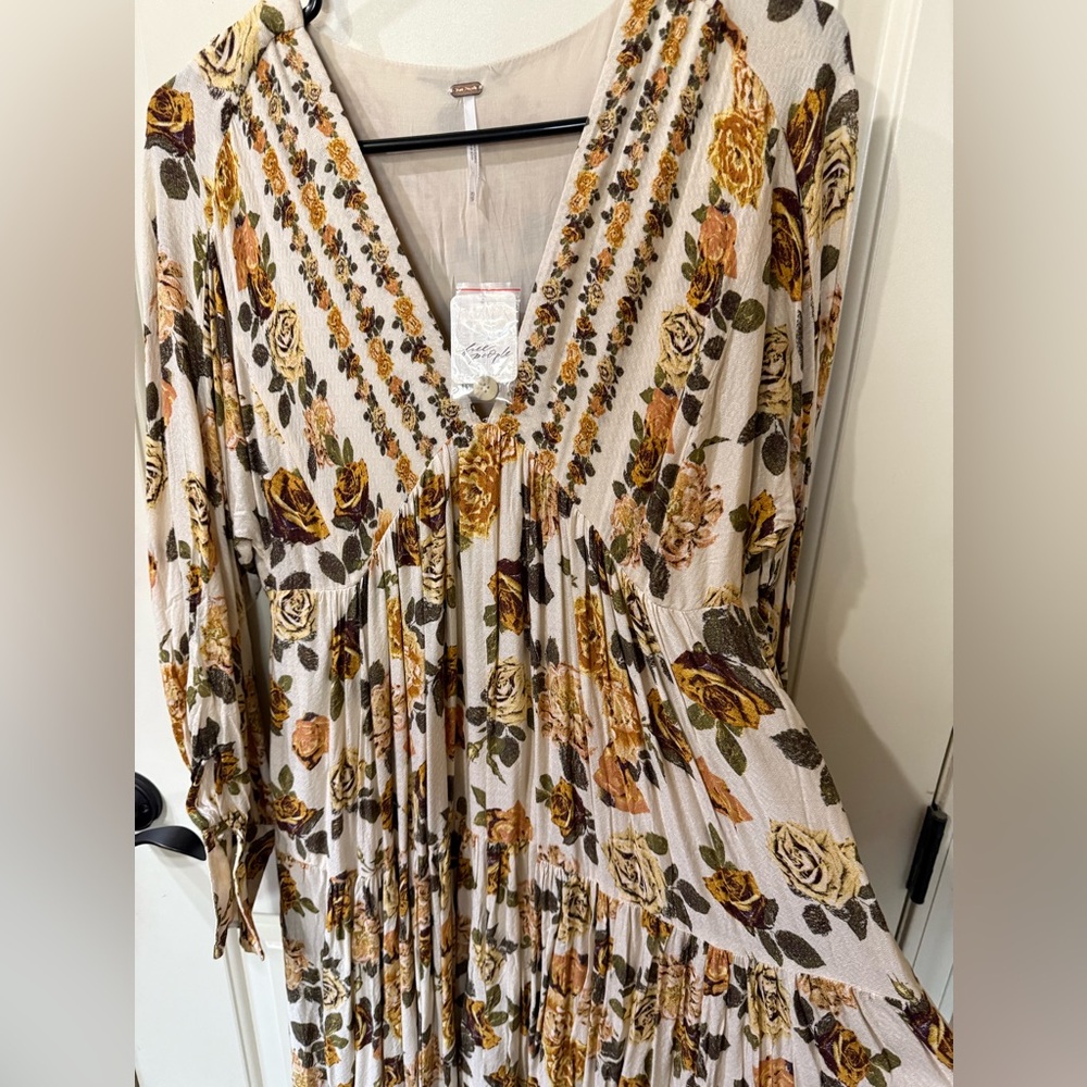 Free People Row of Roses Maxi Dress